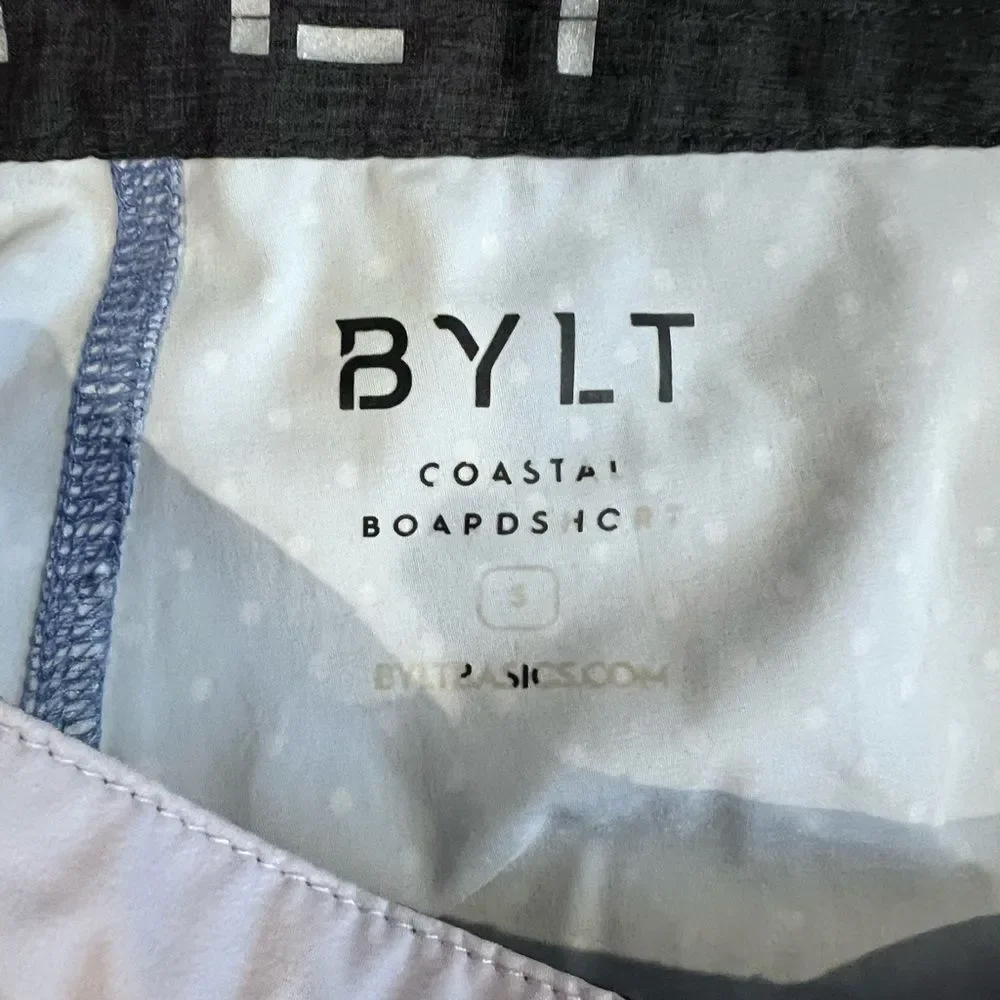 BYLT Basics Light Blue Polka Dot Board Shorts
